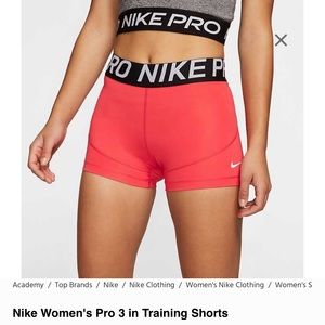 Nike Women's Pro 3 in Training Shorts